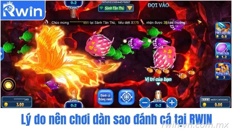 Ưu điểm game bắn cá Rwin