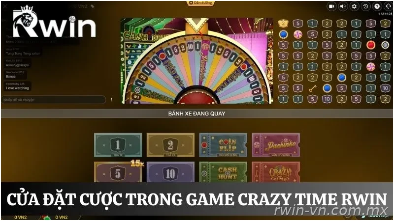Các cửa cược Crazy Time